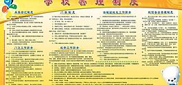 学校管理制度展板图片