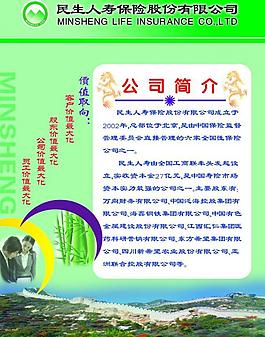 民生保险展板图片