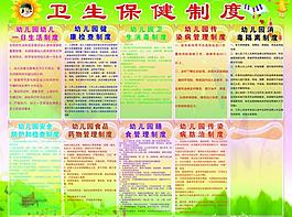 卫生保健制度展板图片