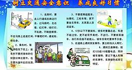 交通安全知识展板图片