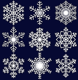 精美雪花矢量图