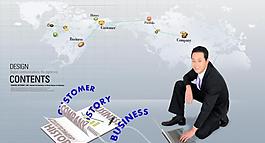 商務(wù)模板 科技素材圖片