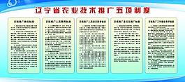 農(nóng)業(yè)科技推廣制度板圖片