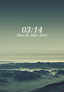 五顏六色的山