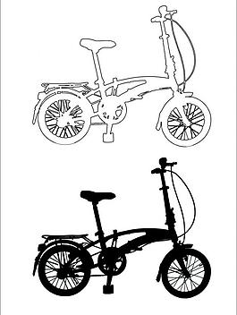 自行車 自行車剪影圖片
