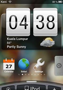 HTC英雄意識界面上iPod-touch