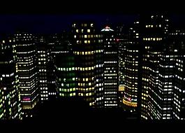 城市樓房夜景視頻素材圖片