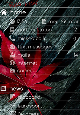 紅色的葉子