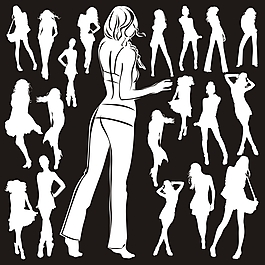 美女剪影