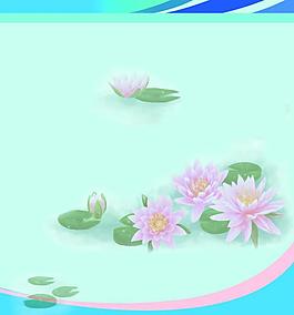 學(xué)校展板 荷花圖片
