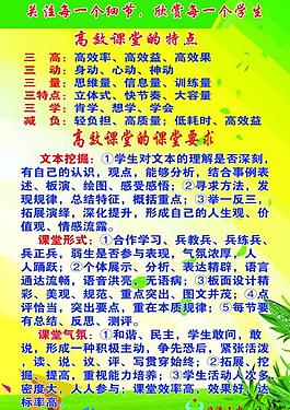 高效課堂展板圖片