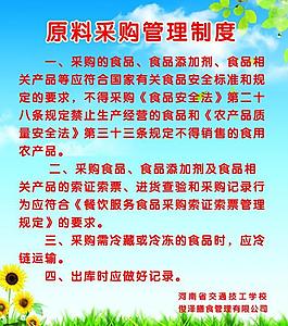原材料采購展板圖片