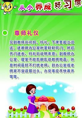 成好習(xí)慣展板圖片