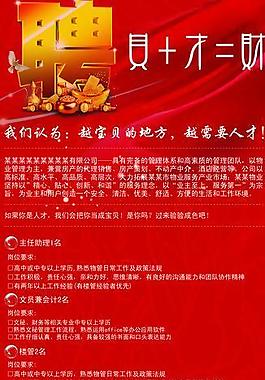 招聘展板圖片