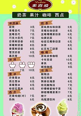 冰淇淋展板图片