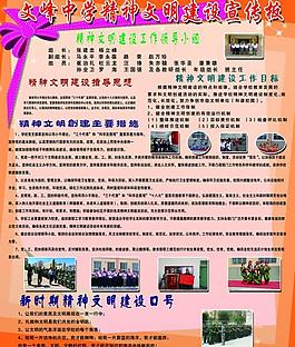 精神文明展板图片