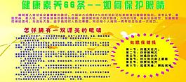 保護眼睛展板圖片