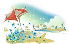 海灘矢量