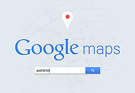 Google 地圖UI界面（psd）