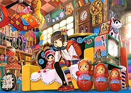 高清可爱装饰动漫少女