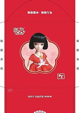 可兒娃娃新年利是封紅圖片