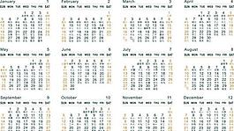 2014年歷圖片