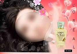 巴黎歐萊雅廣告圖片素材