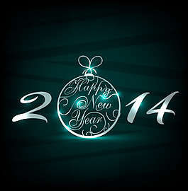 2014精美新年海報(bào)矢量素材