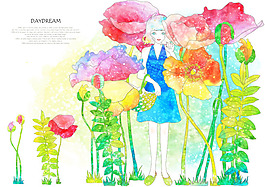 花仙子插畫素材