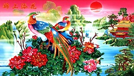 花鳥鬧春