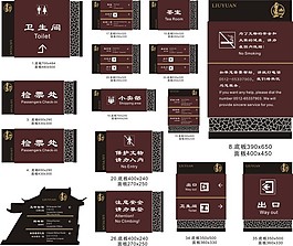 旅游景點木質導視牌設計