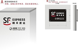 順豐快遞導(dǎo)視牌