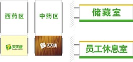 醫院的各種牌子