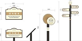 金色導視牌大廳導視牌