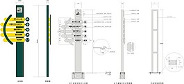 戶外站立式導視設計模板
