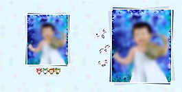 簡潔的兒童相冊模板
