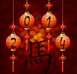 2014馬年燈籠海報(bào)圖片