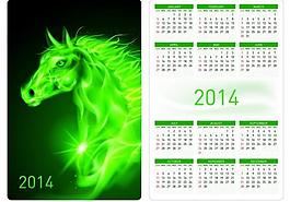 2014馬年日歷圖片
