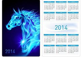 2014馬年日歷圖片