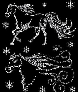 雪花马图片