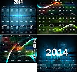 2014年歷模板圖片