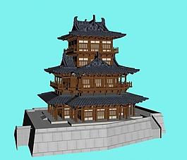 古建塔樓圖片