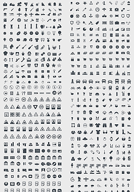 1000個圖標集合矢量素材