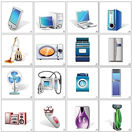 家用電器矢量圖標
