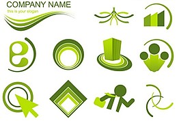 綠色公司矢量LOGO設(shè)計素材