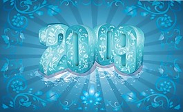 2009花紋AI矢量素材