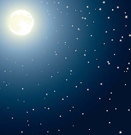 深邃的夜空矢量素材