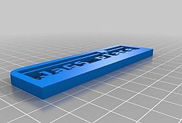 my customized 3d printing text plate