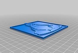 tux lithopane