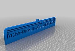 my customized 3d printing text plate